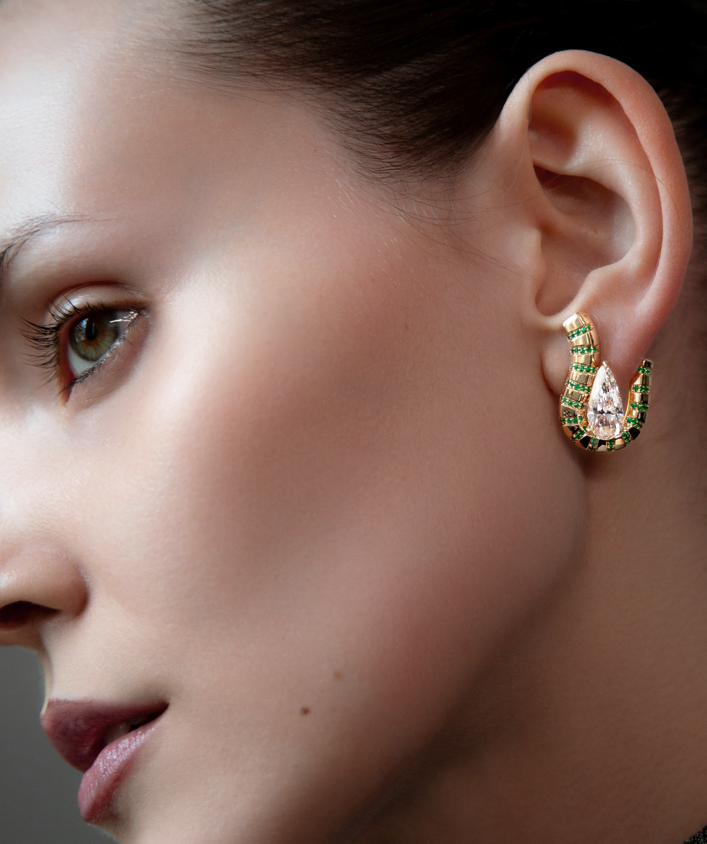 Emerald Hexa Earrings