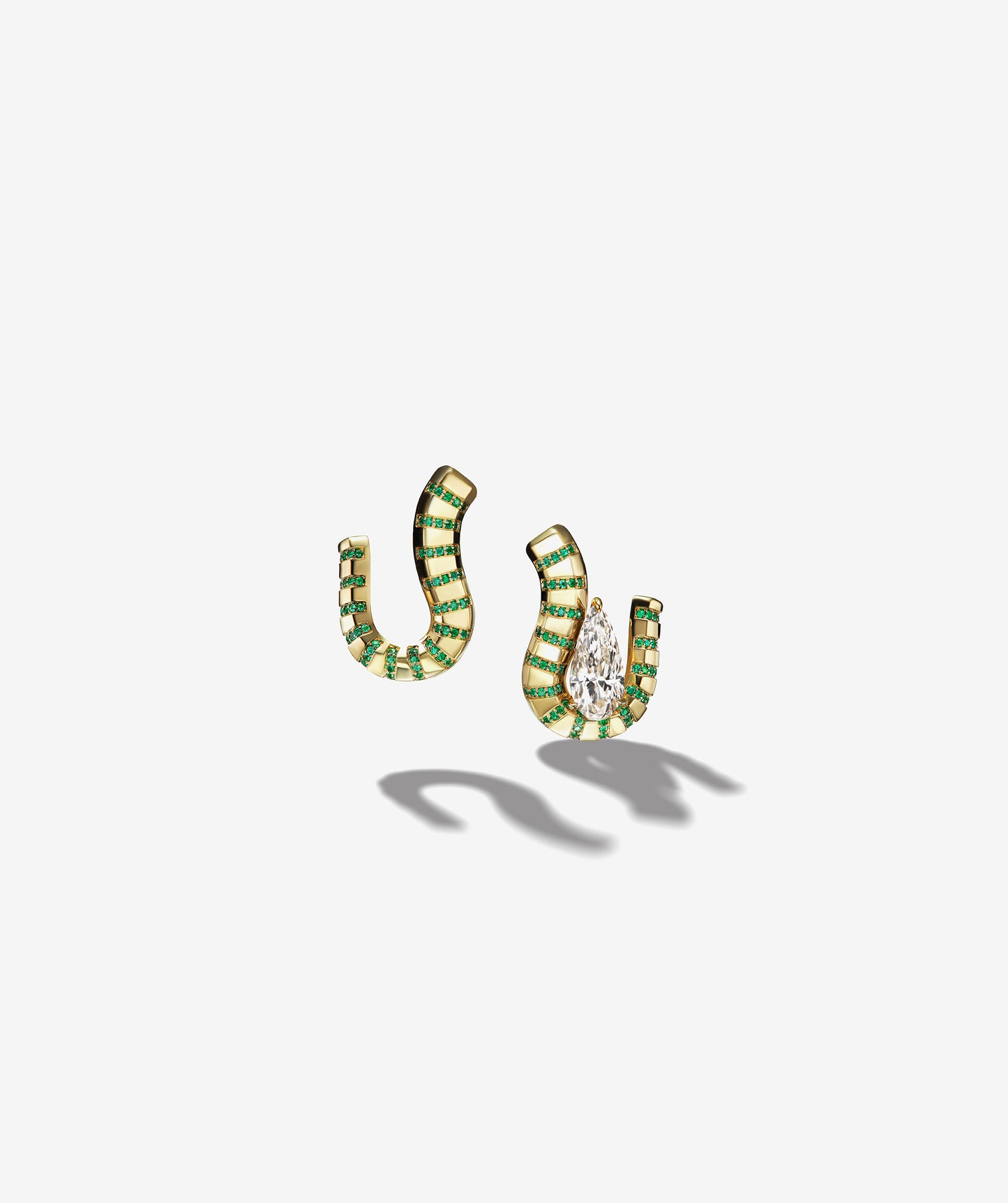 Emerald Hexa Earrings